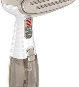 Conair Handheld Garment Steamer for Clothes, Turbo ExtremeSteam 1875W, Portable Handheld Design, Strong Penetrating Steam, White / Champagne