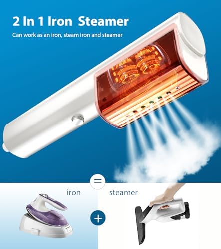 Steamer for Clothes travel,Portable Handheld Garment Steamer,Mini Steam Iron for Any Fabrics,Wrinkle Remover for Travel Home or Office. - Image 4