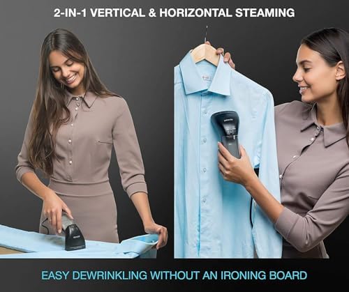 Travel Size Compact Travel Garment Steamer for Clothes to Go and Home Safe for Any Fabrics - Portable Handheld Steamer Powerful Steam Generator Iron for Clothes Best for Travel, 110V - Image 6