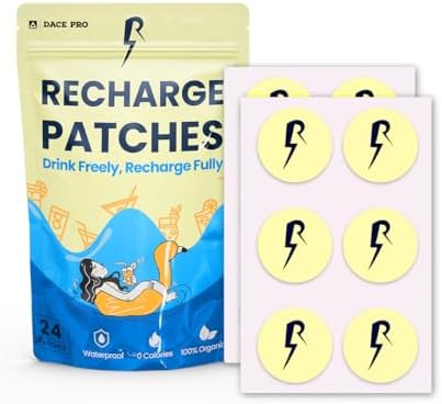 The Recharge Patch 24-Pack: Recovery Patches Party Patches Cruise Essentials 2025 Women Festival Essentials Travel Essentials Cruise Ship Accessories Travel Size Toiletries Rebound Patches Must Haves