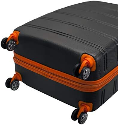 Rockland Melbourne Hardside Expandable Luggage with Spinner Wheels, Charcoal, 3-Piece Set (20/24/28) - Image 5