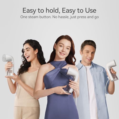 HiLIFE Steamer for Clothes, Handheld Clothes Steamer with Large 300ml Tank, 1100W Clothing Steamer, Fabric Wrinkle Remover, Portable & Compact Travel Size Garment Steamer ONLY FOR 120V (White) - Image 8