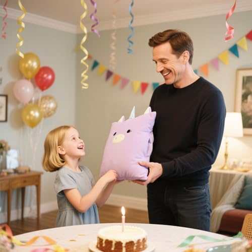 3-in-1 Kids Travel Blanket and Pillow Set, Snuggle Pillow with Hand Warmer, 40x60 inches Unicorn Blanket for Girls Compact, Perfect for Travel, Camping, Home and Office - Image 2