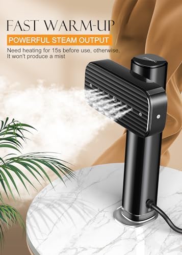 Portable Clothes Steamer, Fast Heat-Up Handheld Garment Steamer with 90ml Tank and Heat-Resistant Glove for Home, Office, and Travel - Image 2