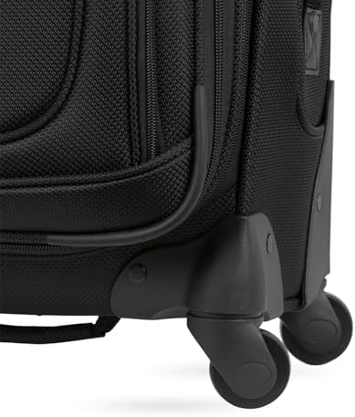 SwissGear Sion Softside Expandable Luggage, Black, Carry-On 21-Inch - Image 8