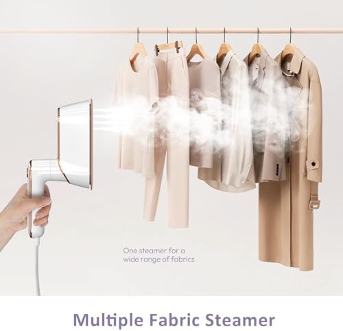 Travel Steamer, Premium Travel Steamer for Clothes Portable in Travel Mini Size, 1300W Efficient Fast-Heating Travel Iron Mini with Steam, Delicate Iron Steamer Excellent for Trip (White) - Image 5
