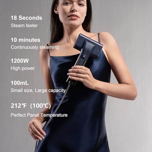 G10 Steamer for Clothes, Portable Iron and Travel Steamer, Handheld Garment Steamer, 0.9 lbs,1200W Mini Steam Iron for Travel and Home (Blue Only for 120V) - Image 2