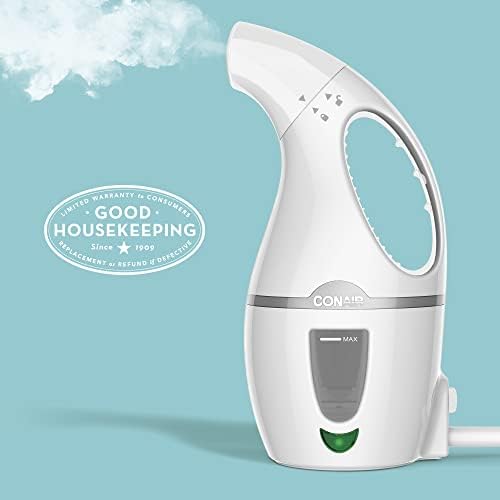 Conair Handheld Travel Garment Steamer for Clothes, CompleteSteam 1100W, For Home, Office and Travel, White - Image 2