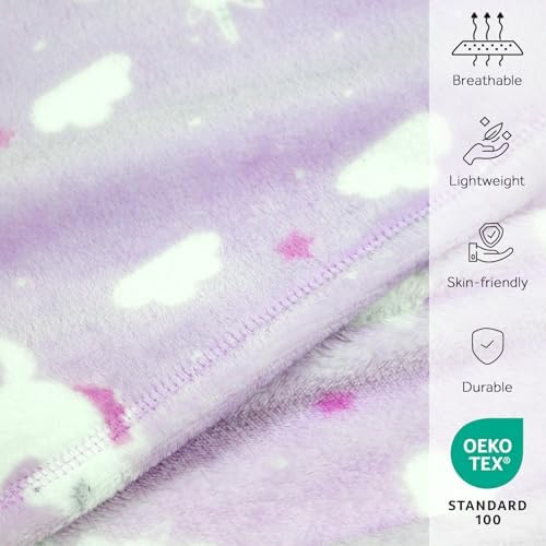 3-in-1 Kids Travel Blanket and Pillow Set, Snuggle Pillow with Hand Warmer, 40x60 inches Unicorn Blanket for Girls Compact, Perfect for Travel, Camping, Home and Office - Image 4