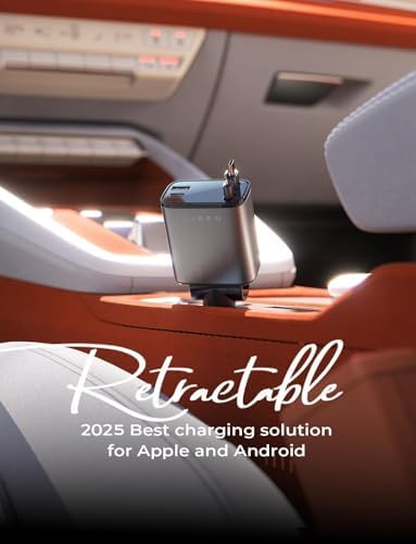 LISEN Retractable Car Charger, 69W USB C Car Accessories Adapter for iPhone 16 USB C Charger Fast Charging, Fathers Day for Gifts, Travel Essentials Gifts for Women Men, for iPhone 16 15 14 13 12 - Image 2