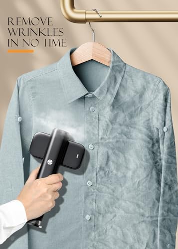 Portable Clothes Steamer, Fast Heat-Up Handheld Garment Steamer with 90ml Tank and Heat-Resistant Glove for Home, Office, and Travel - Image 5