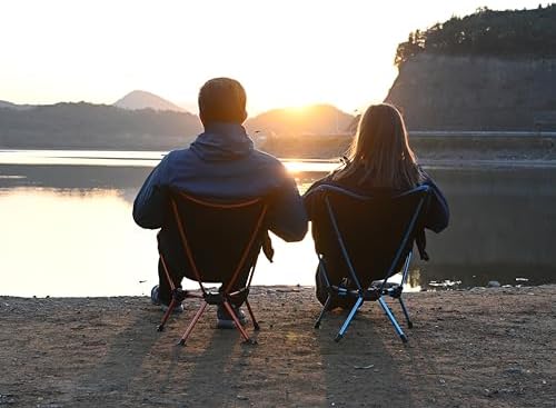 MARCHWAY Lightweight Folding Camping Chair, Stable Portable Compact for Outdoor Camp, Travel, Beach, Picnic, Festival, Hiking, Backpacking, Supports 330Lbs (Orange) - Image 8