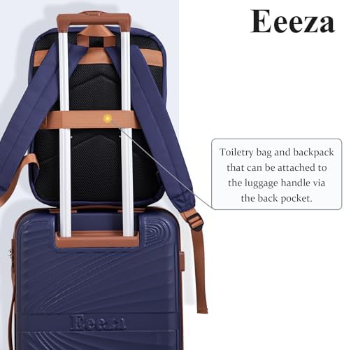 Luggage Sets 3 Piece, Suitcases with Wheels, ABS Hard Case Luggage with TSA Lock Spinner Wheels, Carry On Luggage Set (20inch) - Image 3