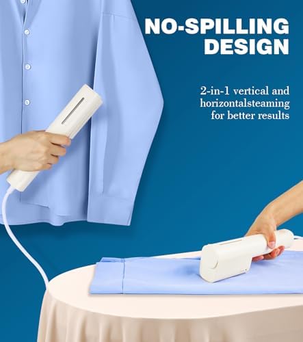 Steamer for Clothes travel,Portable Handheld Garment Steamer,Mini Steam Iron for Any Fabrics,Wrinkle Remover for Travel Home or Office. - Image 6