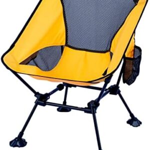 iClimb Ultralight Compact Camping Folding Beach Chair with Anti-Sinking Large Feet