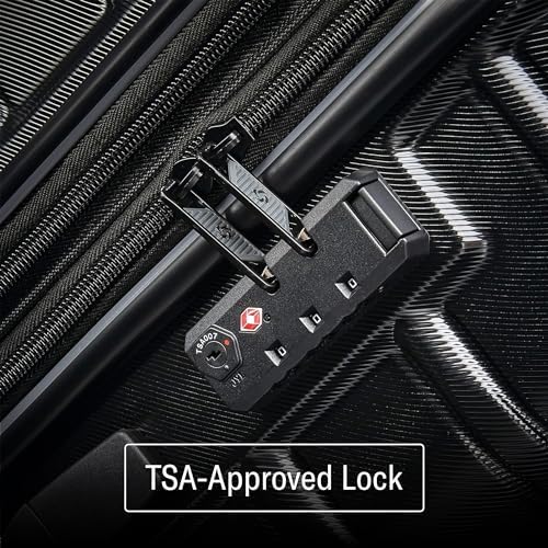 Samsonite Omni 2 Hardside Expandable Luggage with Spinner Wheels, 2-Piece Set (19/24), Midnight Black - Image 3