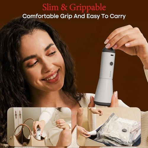 Vacuum Bags for Travel with Rechargeable air Pump, 15 Pack Carry-on Size Compression Packing Bags for Luggage and Suitcase, Space Saver for Clothes and Clothing Travel - Image 7