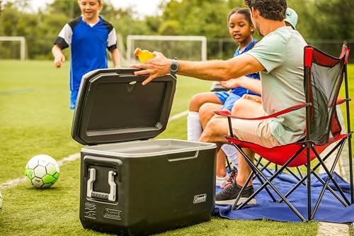 Coleman Broadband Mesh Quad Camp Chair with Carry Bag & Cup Holder, Cooling Mesh Back with Adjustable Arms - Image 4