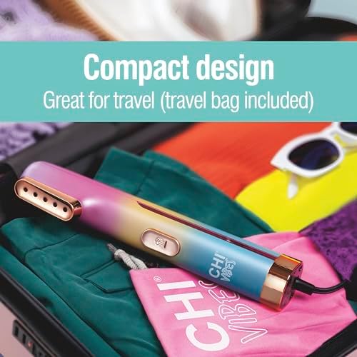 CHI VIBES Handheld Garment Steamer for Clothes, Fabric and Drapes, 5 Minutes of Continuous Steam, Portable Wrinkle-Remover for Home and Travel, Vacation Essentials, 80ml Water Tank, Pink (11615) - Image 2