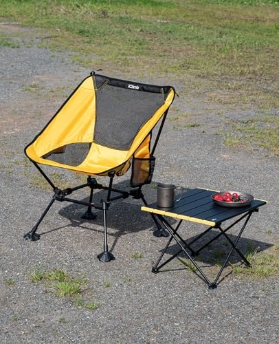 iClimb Ultralight Compact Camping Folding Beach Chair with Anti-Sinking Large Feet - Image 9