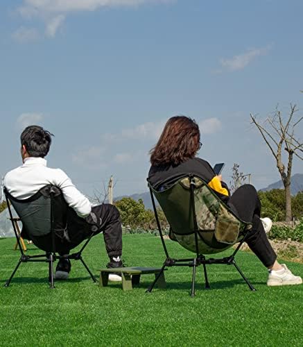 iClimb Ultralight Compact Camping Folding Beach Chair with Anti-Sinking Large Feet - Image 7