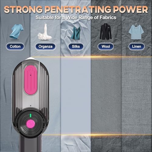 Travel Steamer - Portable Steamer for Clothes, 8FT Power Cord, Handheld Small Size Steam Iron Collapsible Design, Travel College Dorm Home Essentials (Purple) - Image 8