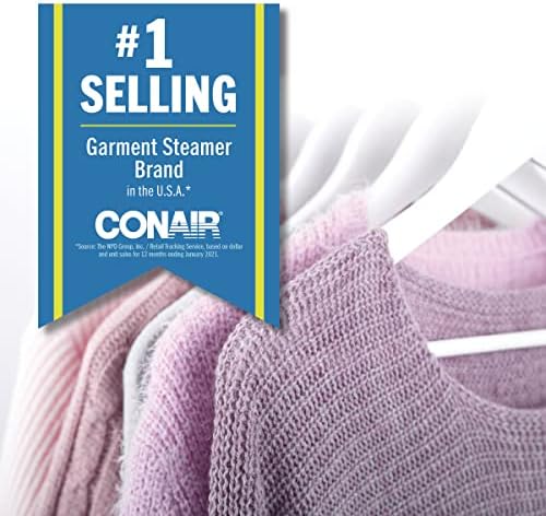 Conair Handheld Travel Garment Steamer for Clothes, CompleteSteam 1100W, For Home, Office and Travel, White - Image 7