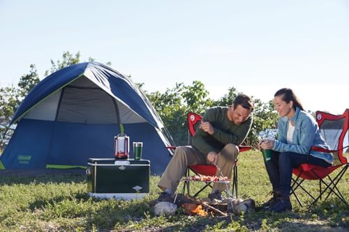 Coleman Broadband Mesh Quad Camp Chair with Carry Bag & Cup Holder, Cooling Mesh Back with Adjustable Arms - Image 3