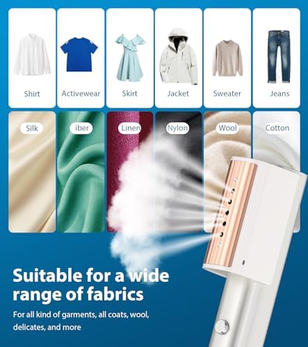Steamer for Clothes travel,Portable Handheld Garment Steamer,Mini Steam Iron for Any Fabrics,Wrinkle Remover for Travel Home or Office. - Image 2