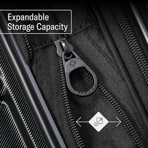 Samsonite Omni 2 Hardside Expandable Luggage with Spinner Wheels, 2-Piece Set (19/24), Midnight Black - Image 5
