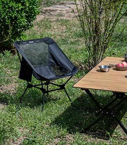 iClimb Ultralight Compact Camping Folding Beach Chair with Anti-Sinking Large Feet - Image 10