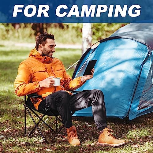 2 Pack Lightweight Camping Chairs for Adults & Teens, 250LBS Capacity Foldable Portable Chairs with Carry Bag, Compact Design for Camping, Beach, Picnics, and Outdoor Events - Image 4